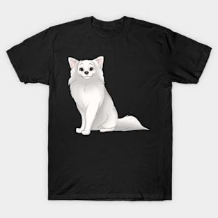 White Longhaired Chihuahua Dog T-Shirt